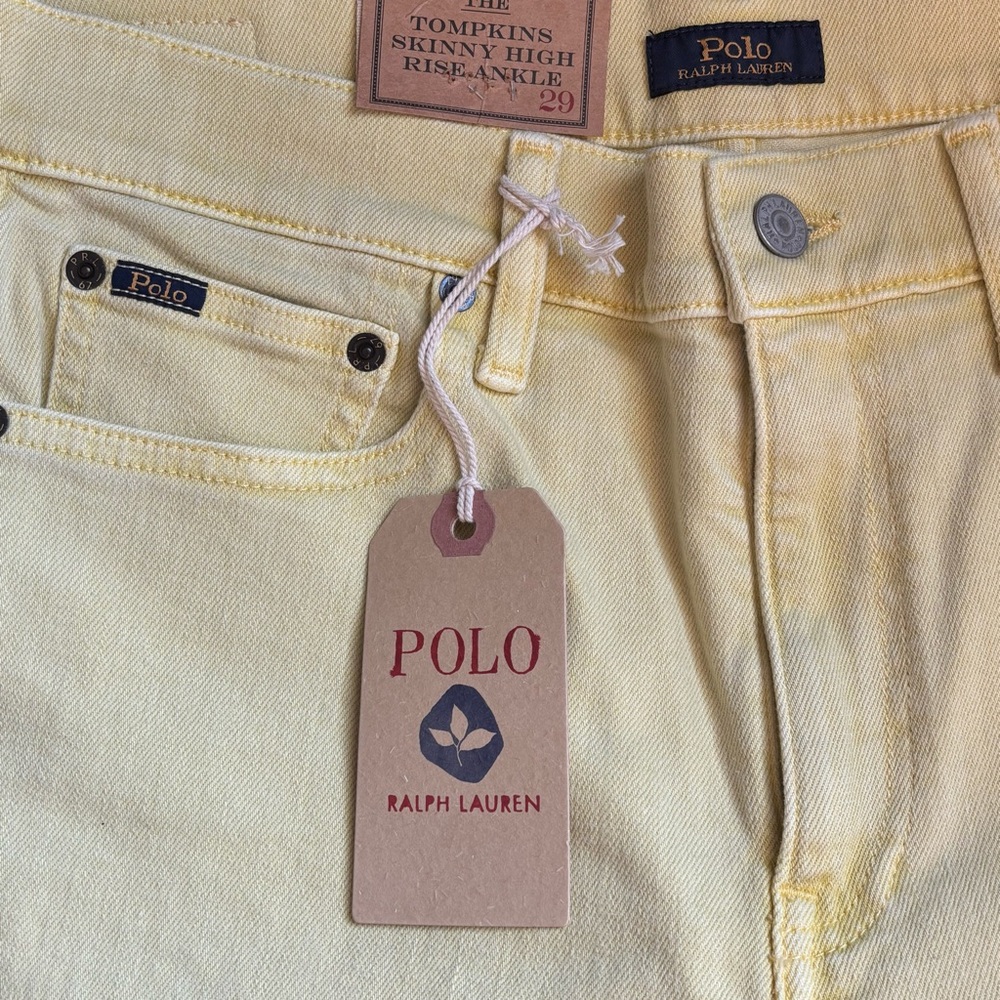 New Polo Ralph Lauren High-Rise Ankle Jeans, Sz-29 - Picture 2 of 14